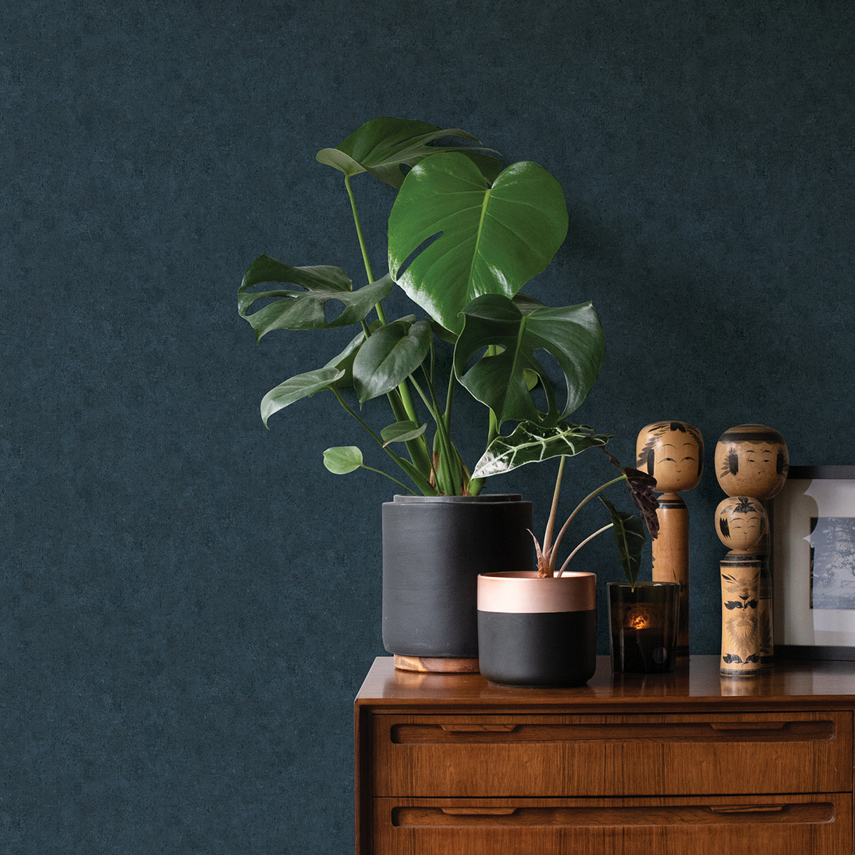 ryu-indigo-cement-texture-wallpaper-york-wallcoverings-4035-37656-2 - York Wallcoverings Wallpaper