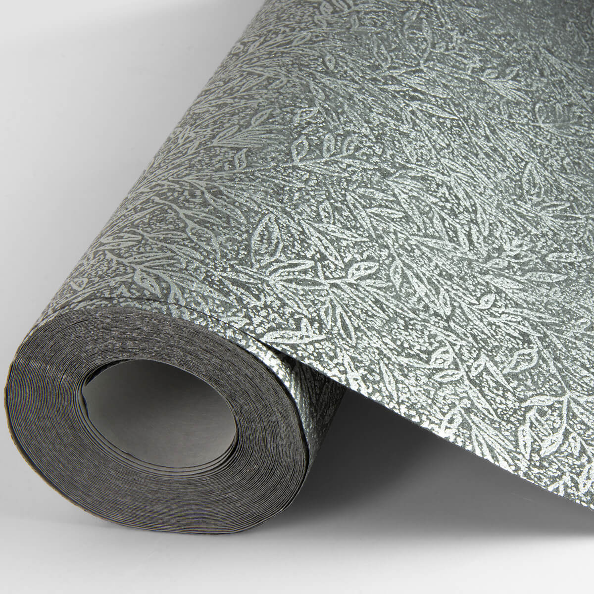 sayuri-charcoal-leaf-trail-wallpaper-york-wallcoverings-4035-37837-2 - York Wallpaper Wallpaper