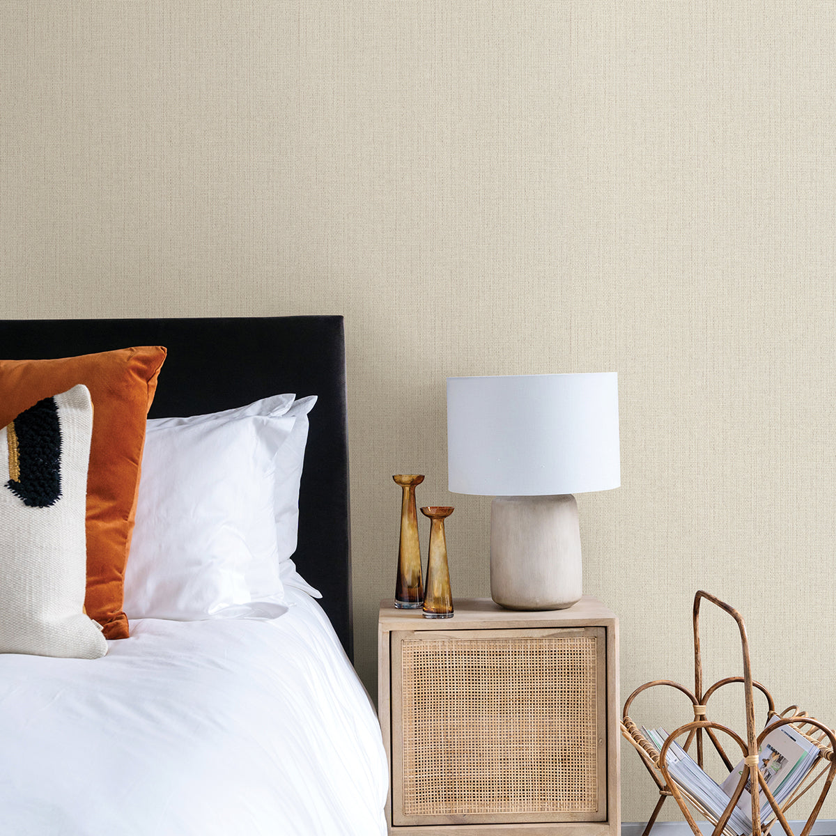 hoshi-white-woven-wallpaper-york-wallcoverings-4035-407921 - York Wallcoverings Wallpaper