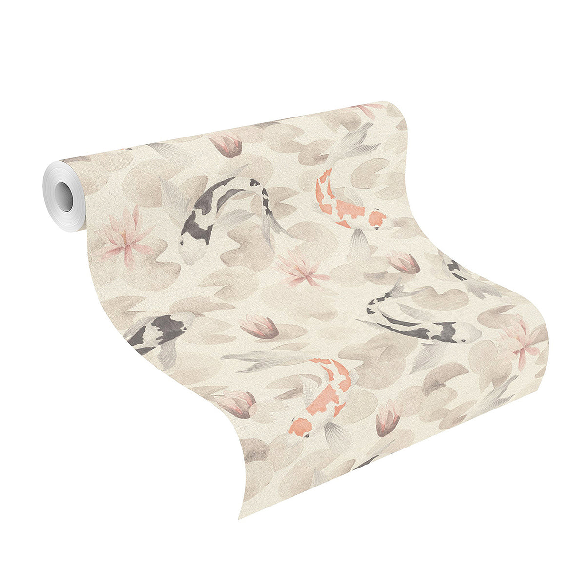nobu-beige-koi-fish-wallpaper-york-wallcoverings-4035-409420 - York Wallcoverings Wallpaper