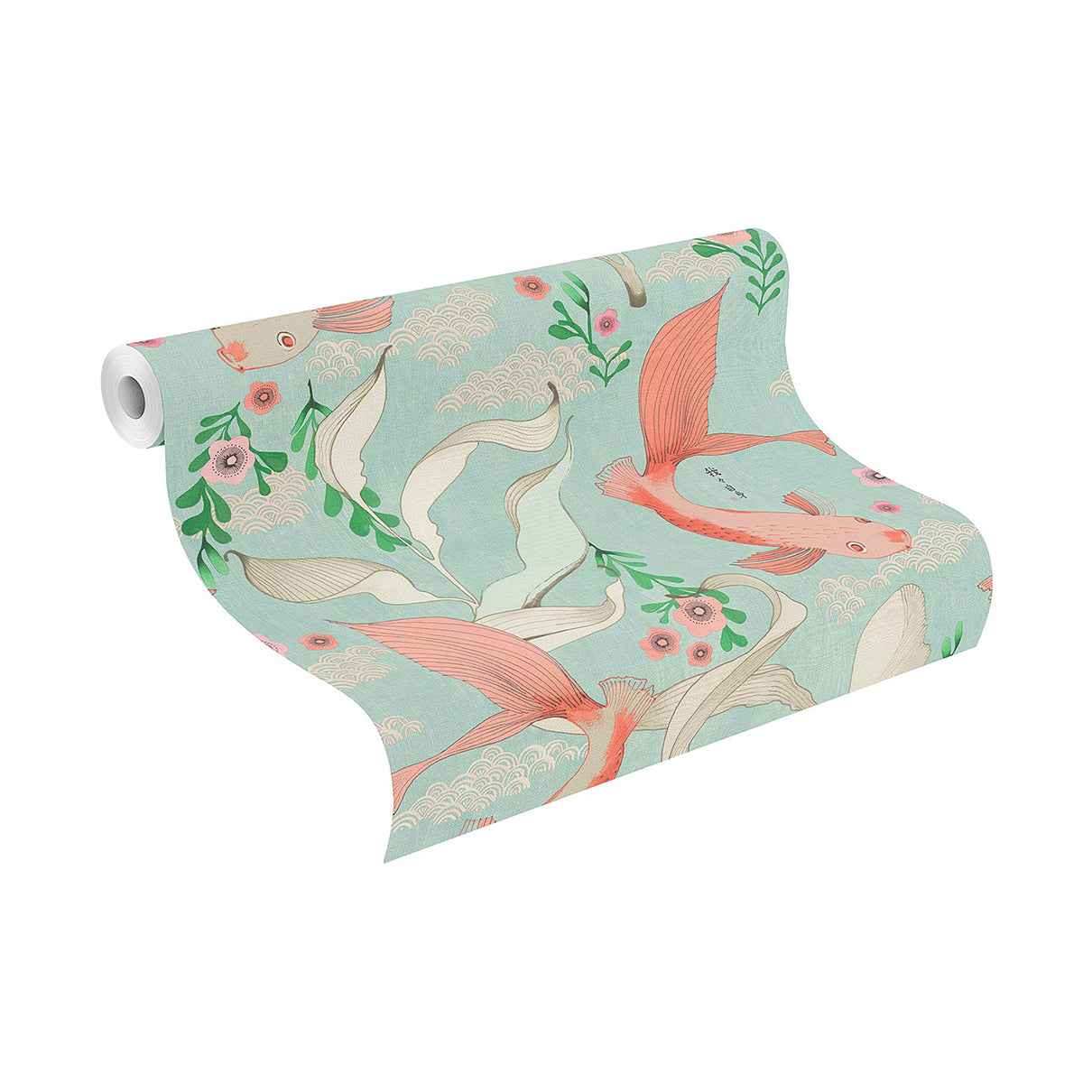 Dai Seafoam Betta Fish Wallpaper - York Wallcoverings - 4035-539837 - York Wallcoverings Wallpaper