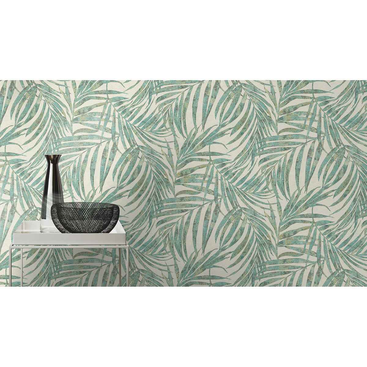 Anzu Green Frond Wallpaper - York Wallcoverings - 4035-617443 - York Wallcoverings Wallpaper