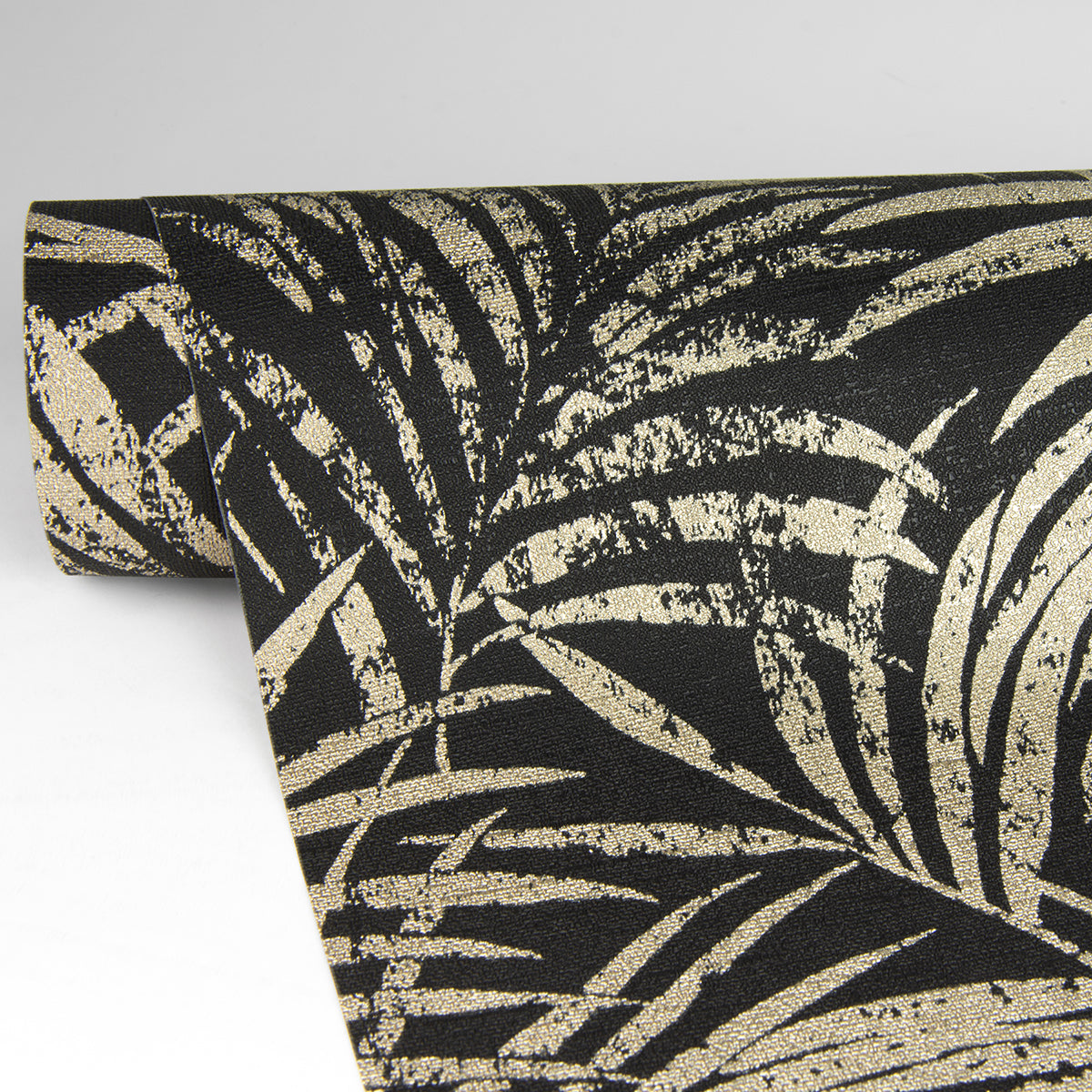 yumi-black-palm-leaf-wallpaper-york-wallcoverings-4035-832143 - York Wallcoverings Wallpaper
