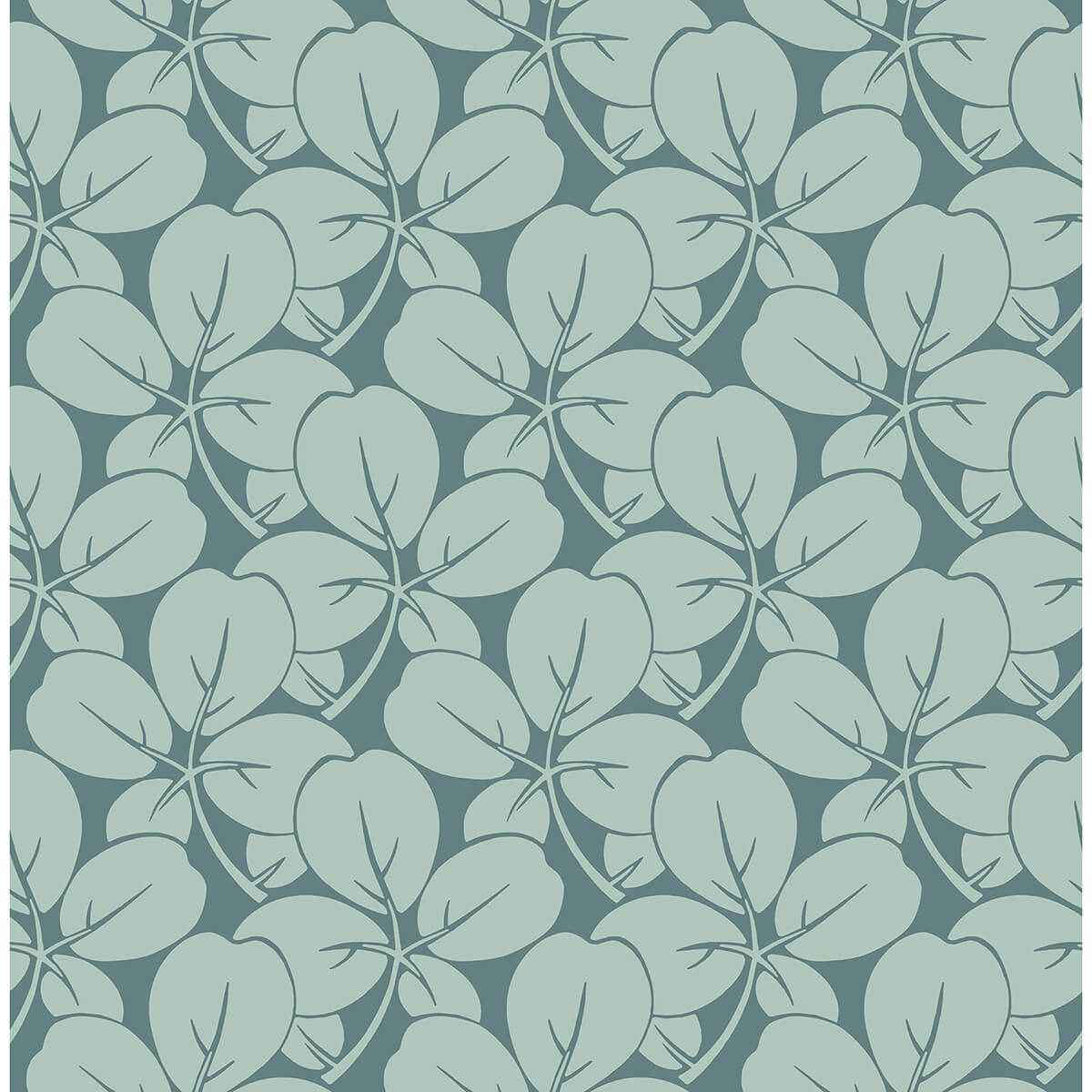 robert-aqua-clover-wallpaper-york-wallcoverings-2970-26108 - York Wallcoverings Wallpaper