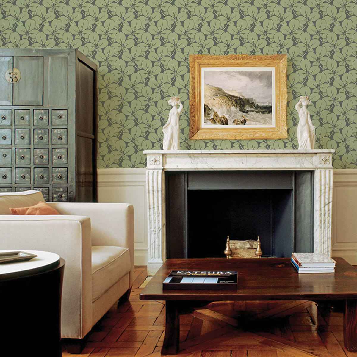 robert-green-clover-wallpaper-york-wallcoverings-2970-26109 - York Wallcoverings Wallpaper