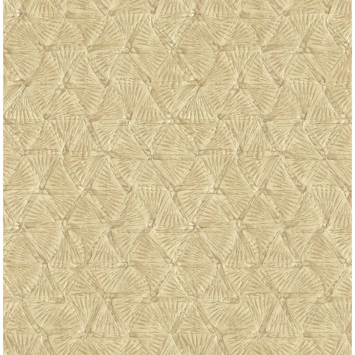 wright-gold-textured-triangle-wallpaper-york-wallcoverings-2970-26119 - York Wallcoverings Wallpaper