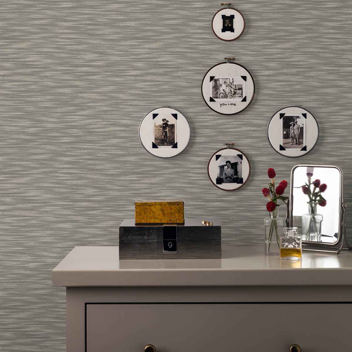 benson-brown-variegated-stripe-wallpaper-york-wallcoverings-2970-26157 - York Wallcoverings Wallpaper