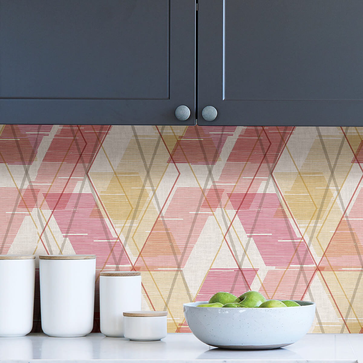 add-a-layer-of-sophistication-to-your-walls-with-this-geometric-peel-and-stick-wallpaper-pink-coral--york-wallcoverings-nus4374 - York Wallcoverings Wallpaper