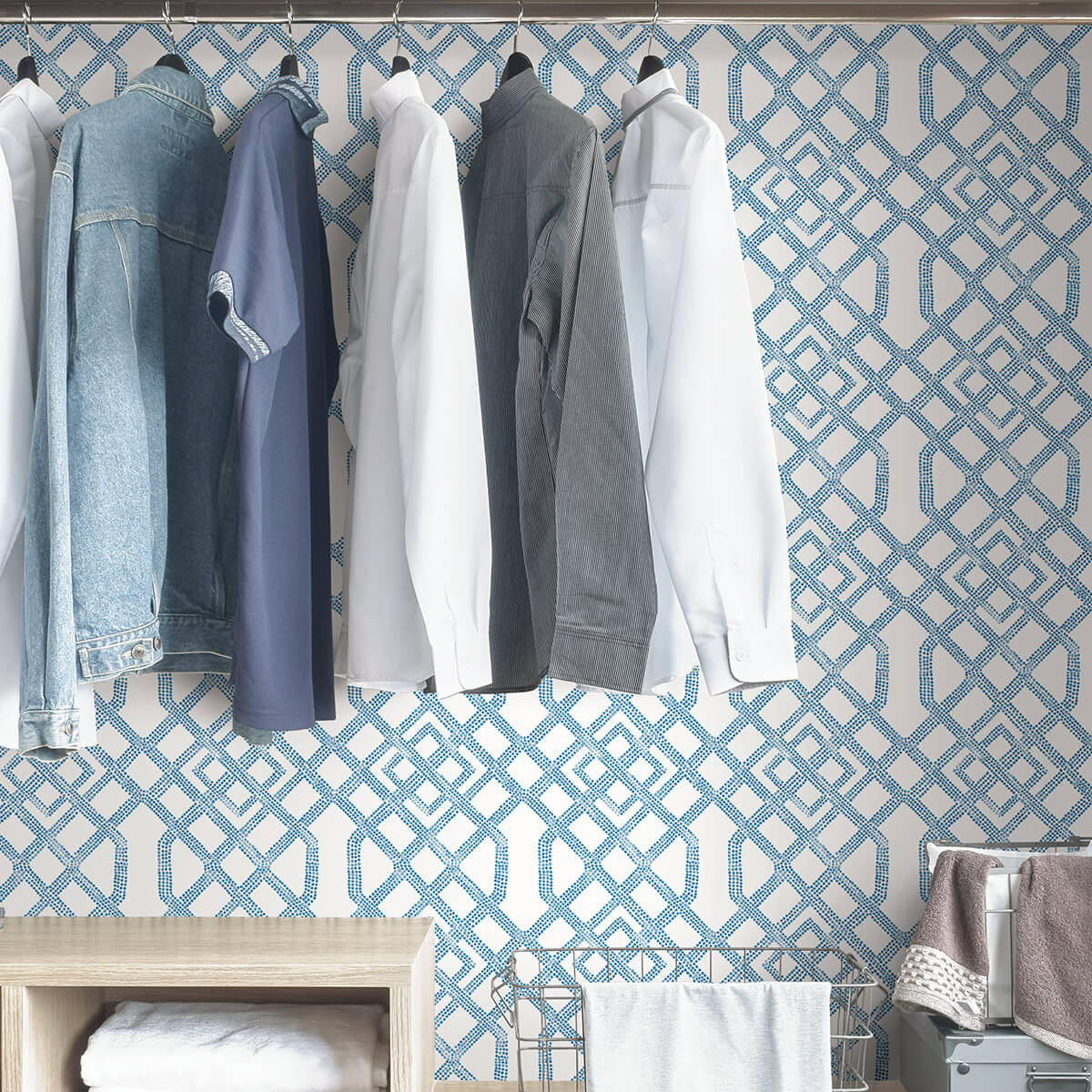 achieve-a-timeless-and-modern-style-in-your-home-with-this-blue-and-white-peel-and-stick-wallpaper-t-york-wallcoverings-nus4384 - York Wallcoverings Wallpaper