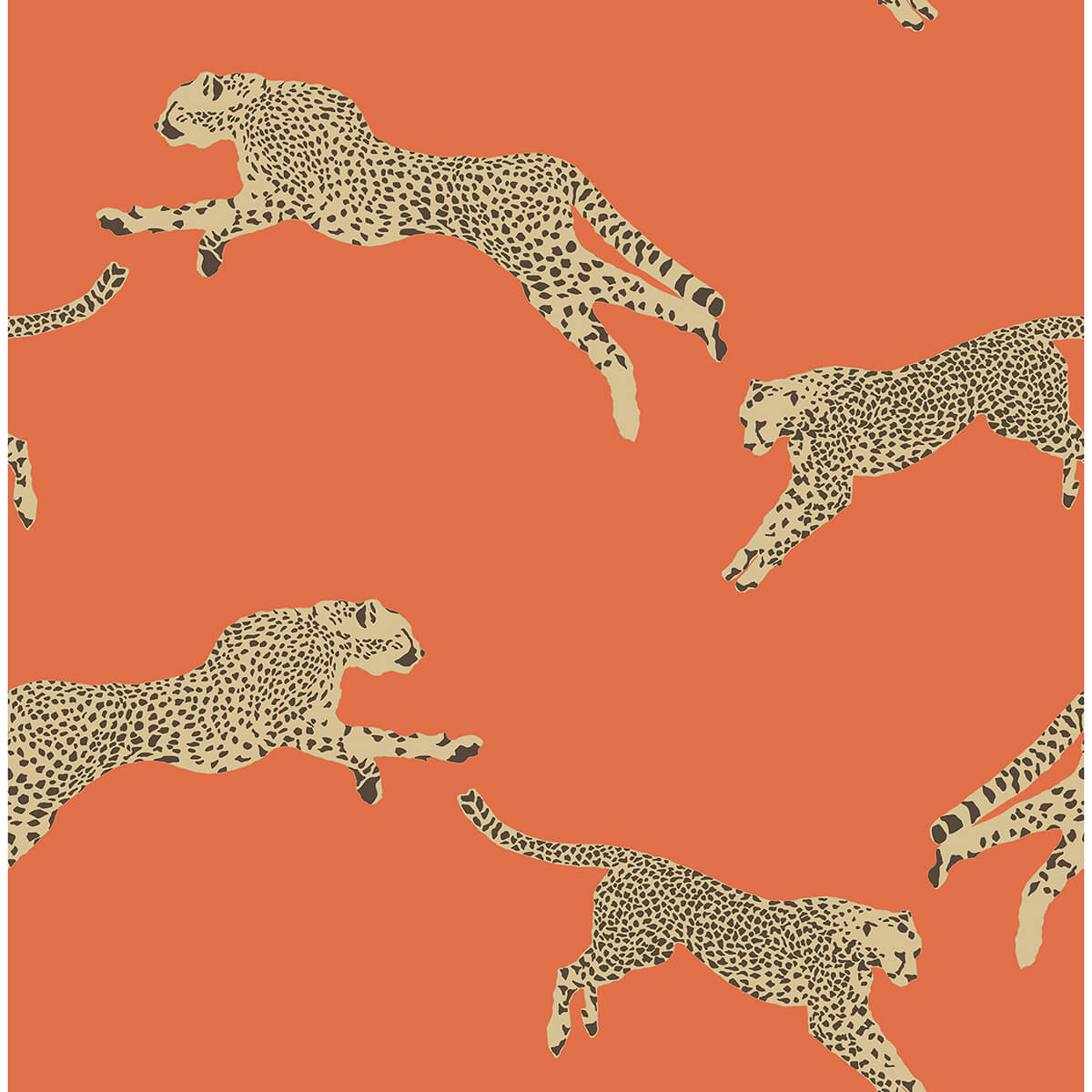 clementine-leaping-cheetah-peel-and-stick-wallpaper-york-wallcoverings-scs4275 - York Wallcoverings Wallpaper