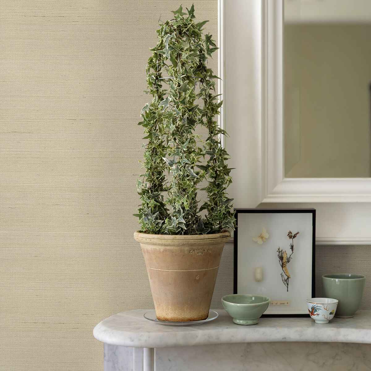 Hetao Cream Sisal Grasscloth Wallpaper - York Wallcoverings - 2972-54760 - York Wallcoverings Wallpaper