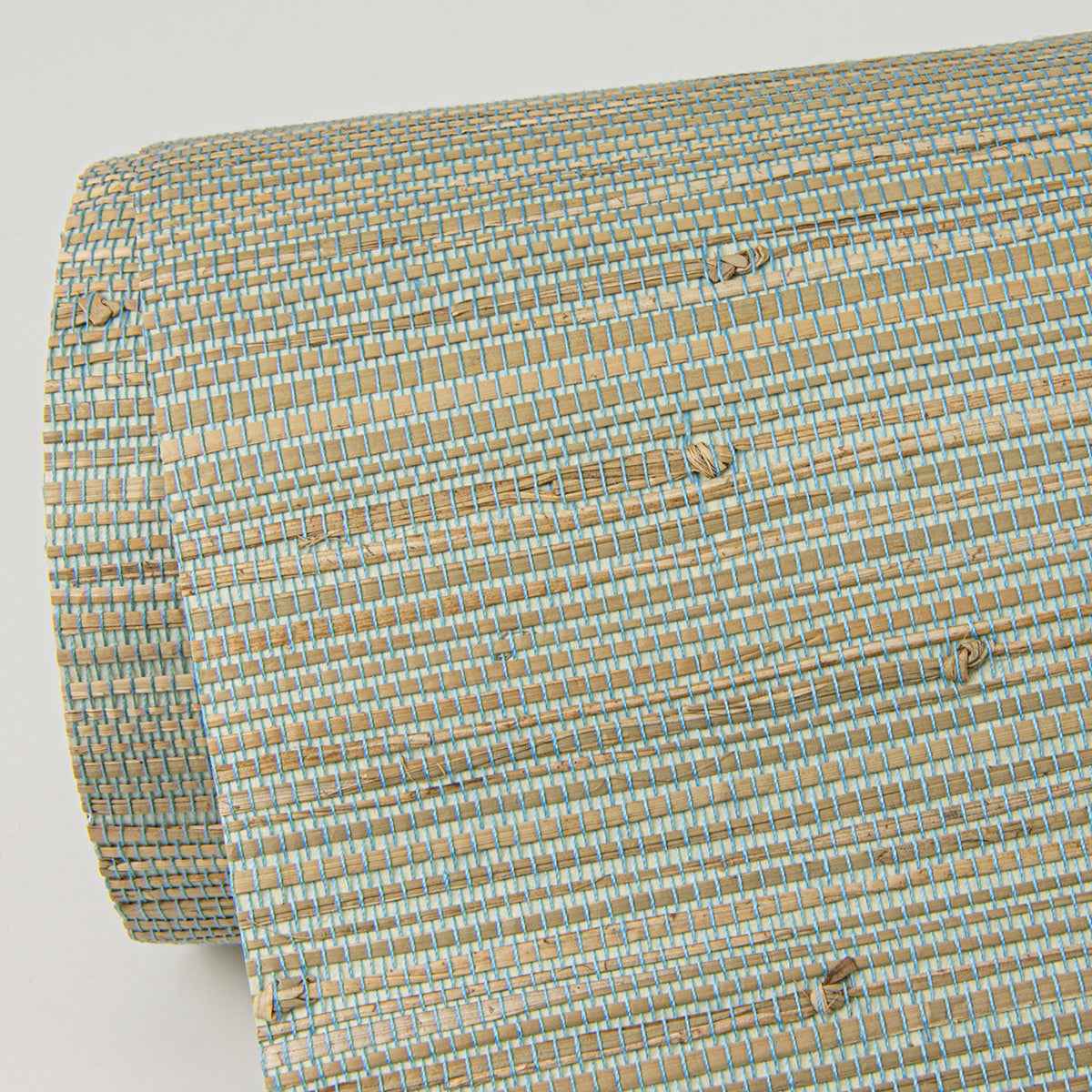 Jeong Teal Knotted Weave Grasscloth Wallpaper - York Wallcoverings - 2972-65437 - York Wallcoverings Wallpaper