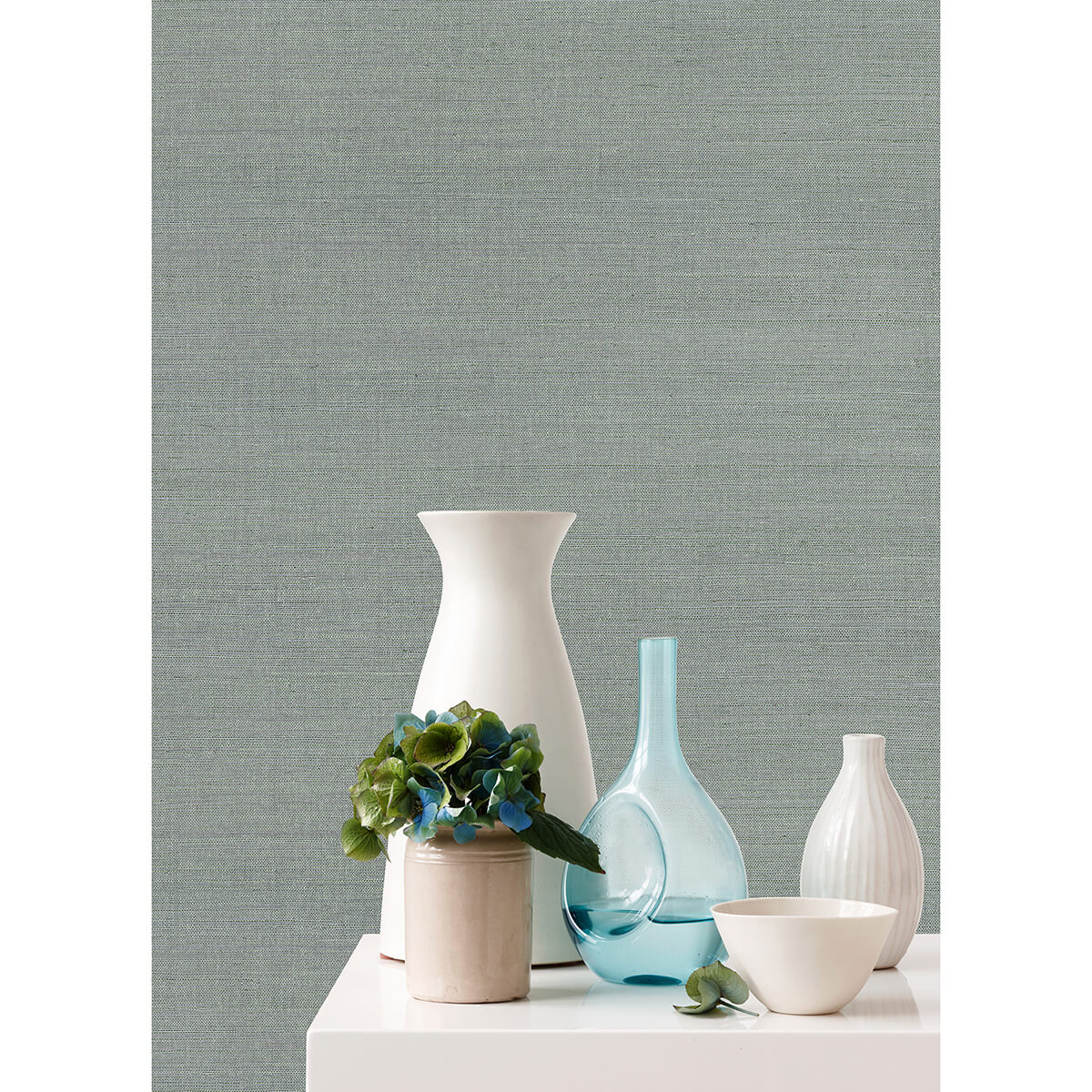 zhejiang-aquamarine-sisal-rasscloth-wallpaper-york-wallcoverings-2972-80014 - York Wallpaper Wallpaper