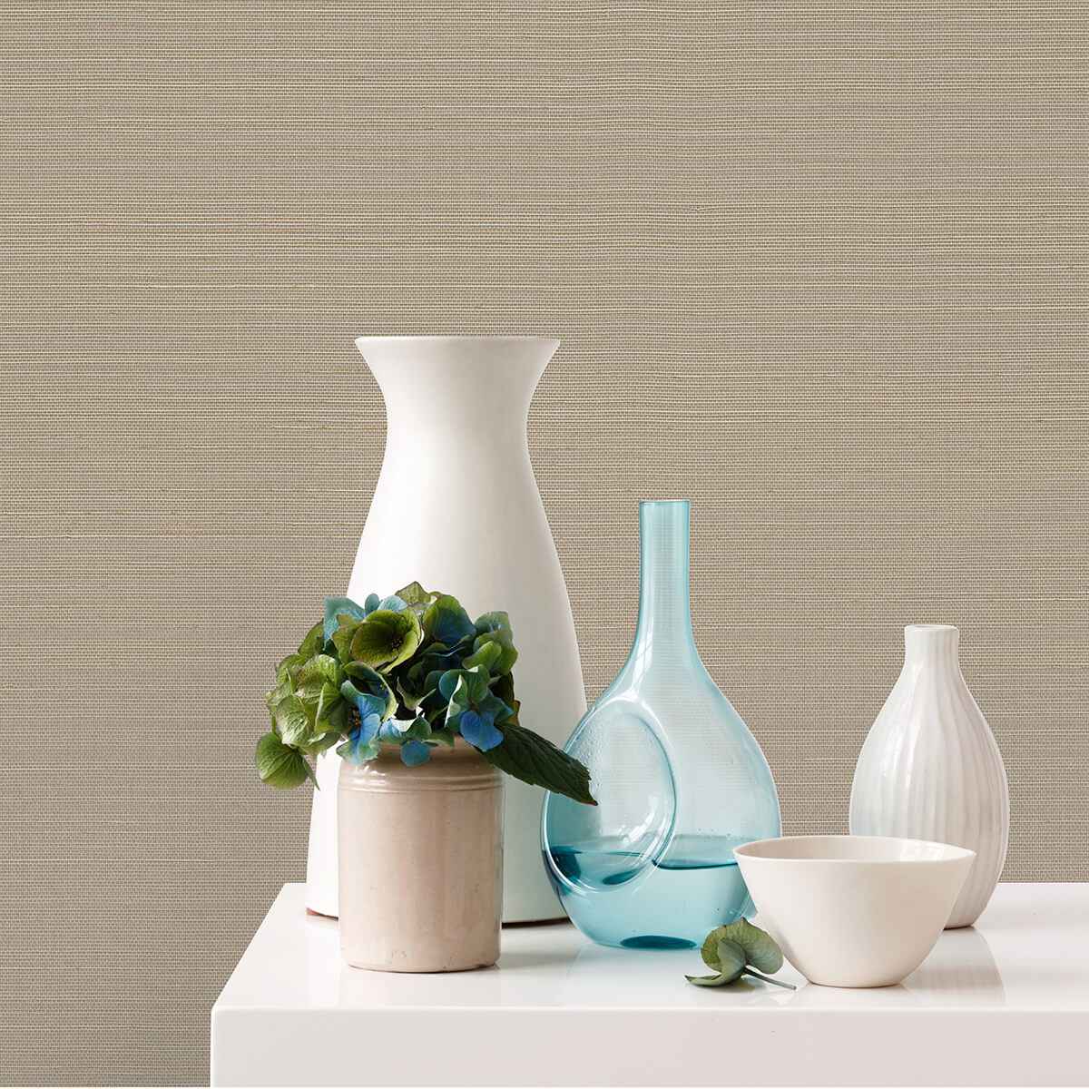Mai Lavender Abaca Grasscloth Wallpaper - York Wallcoverings - 2972-86105 - York Wallcoverings Wallpaper