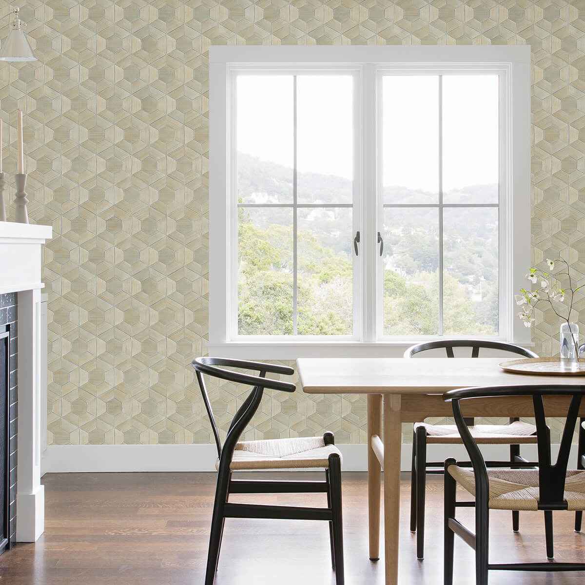 Linzhi Metallic Abaca Grasscloth Wallpaper - York Wallcoverings - 2972-86114 - York Wallcoverings Wallpaper
