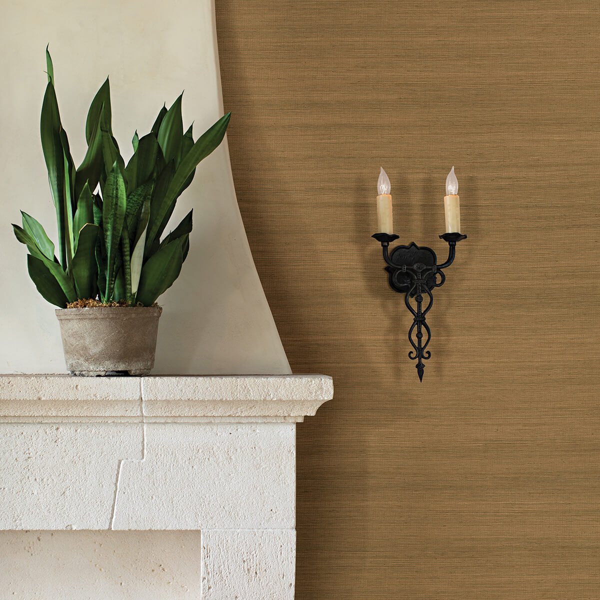 caihon-bronze-sisal-grasscloth-wallpaper-york-wallcoverings-2972-86119 - York Wallcoverings Wallpaper