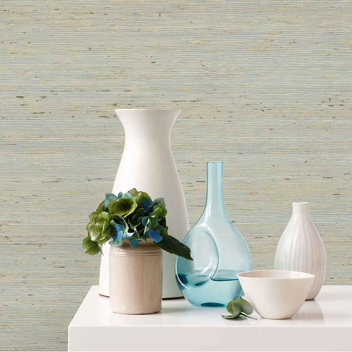 Aiko Silver Sisal Grasscloth Wallpaper - York Wallcoverings - 2972-86123 - York Wallcoverings Wallpaper