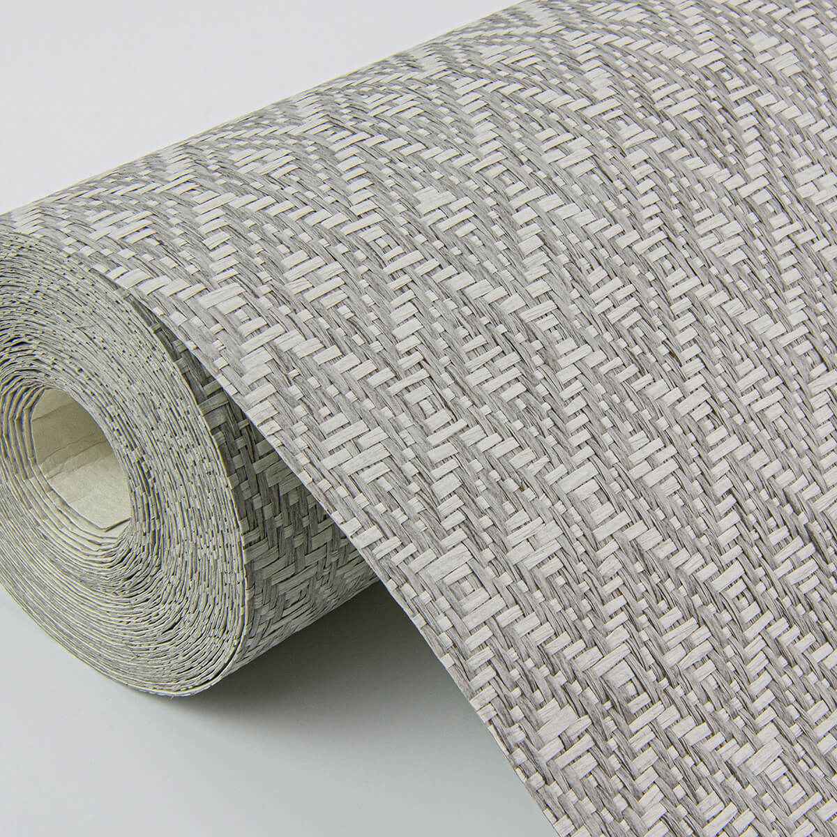 Hui Grey Paper Weave Grasscloth Wallpaper - York Wallcoverings - 2972-86146 - York Wallcoverings Wallpaper