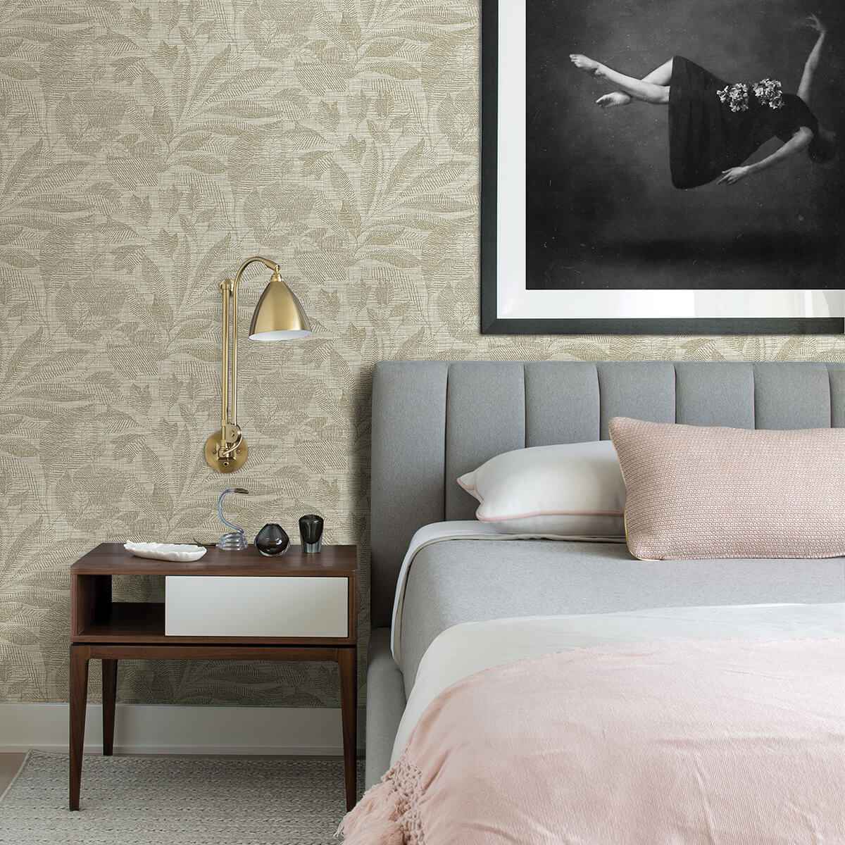 Lei Gold Leaf Wallpaper - York Wallcoverings - 2972-86150 - York Wallcoverings Wallpaper