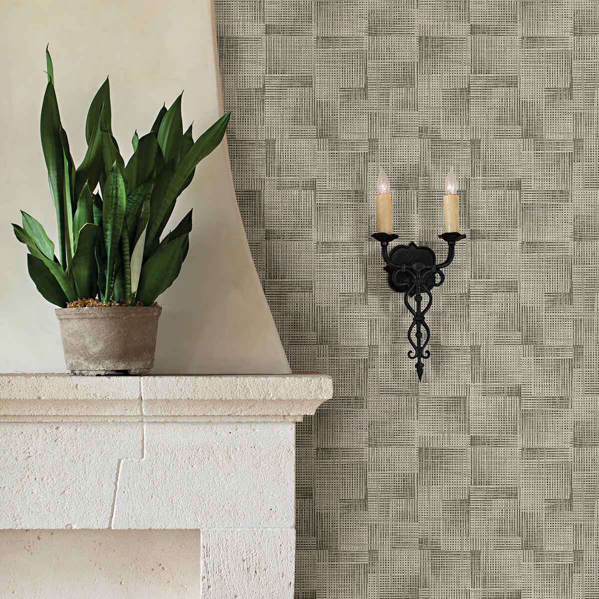 Ting Light Grey Lattice Wallpaper - York Wallcoverings - 2972-86157 - York Wallcoverings Wallpaper