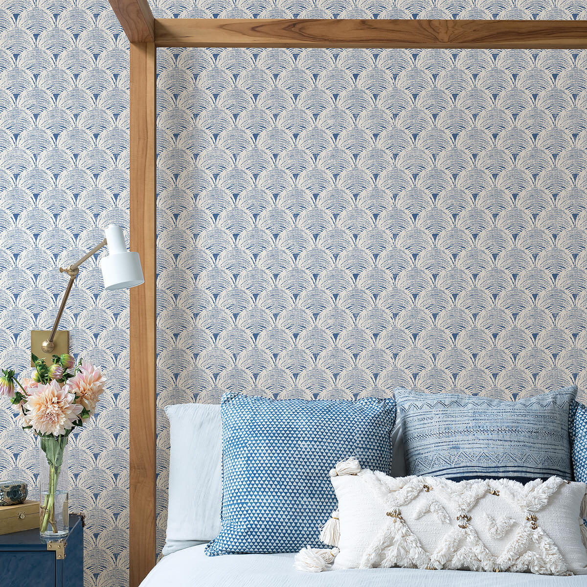 blue-manila-peel-and-stick-wallpaper-york-wallcoverings-nus4445 - York Wallcoverings Wallpaper