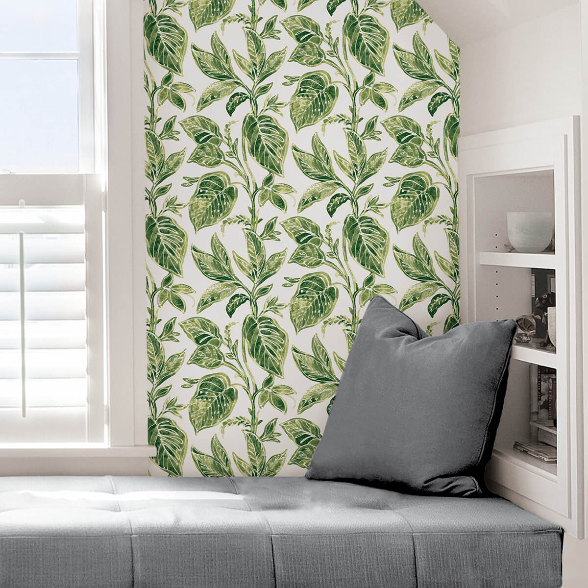 green-caryota-peel-and-stick-wallpaper-york-wallcoverings-nus4446 - York Wallcoverings Wallpaper