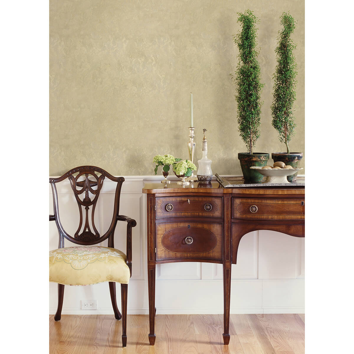 francesca-gold-texture-wallpaper-york-wallcoverings-4058-21762 - York Wallcoverings Wallpaper