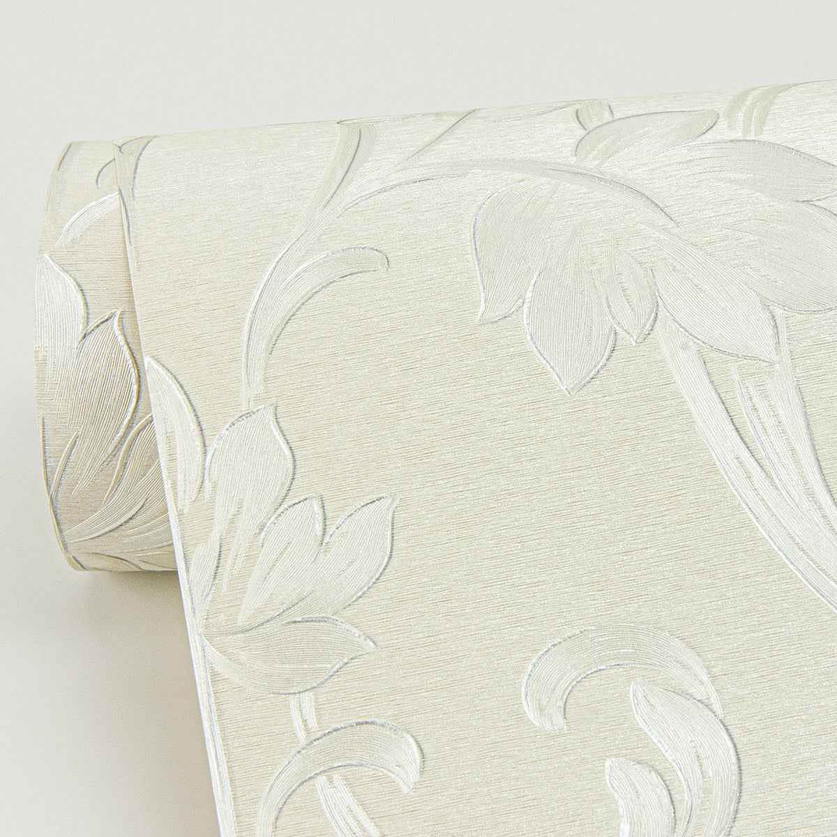 Antonella Silver Scroll Wallpaper - York Wallcoverings - 4058-21786 - York Wallcoverings Wallpaper