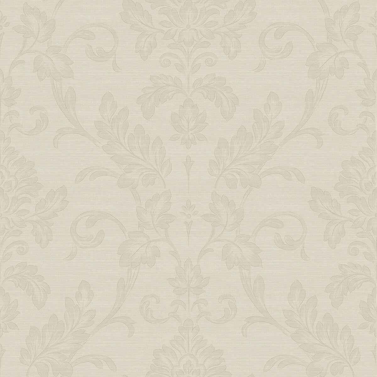 Antonella Rose Gold Scroll Wallpaper - York Wallcoverings - 4058-21787 - York Wallcoverings Wallpaper
