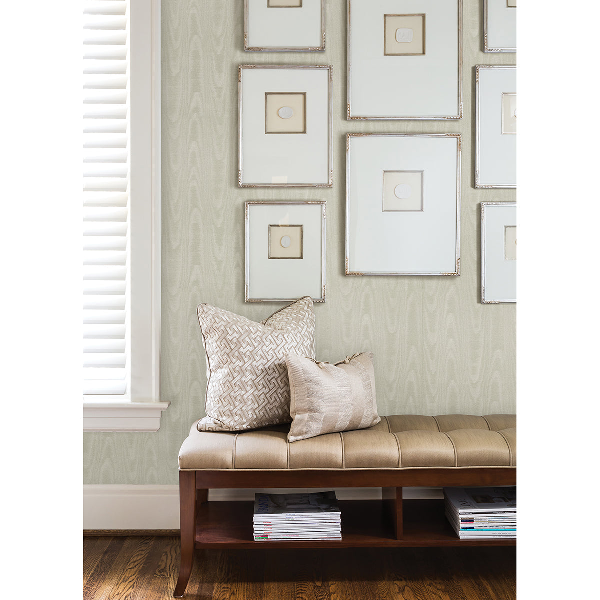 angelina-silver-moire-wallpaper-york-wallcoverings-4058-24811 - York Wallcoverings Wallpaper