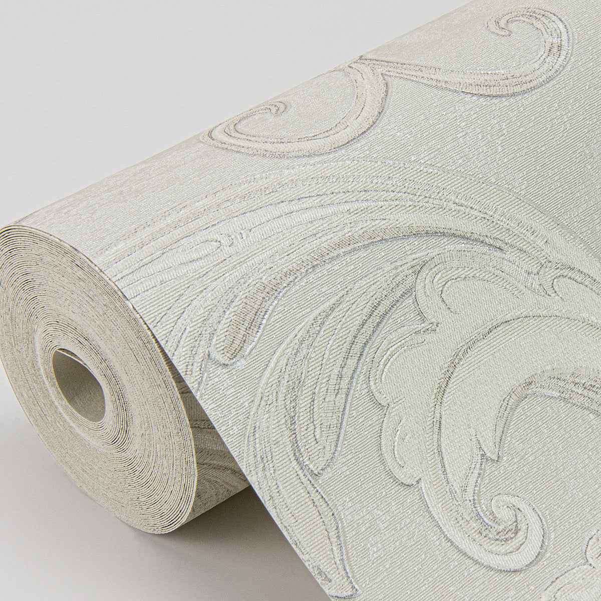 Noemi Silver Acanthus Wallpaper - York Wallcoverings - 4058-24834 - York Wallcoverings Wallpaper