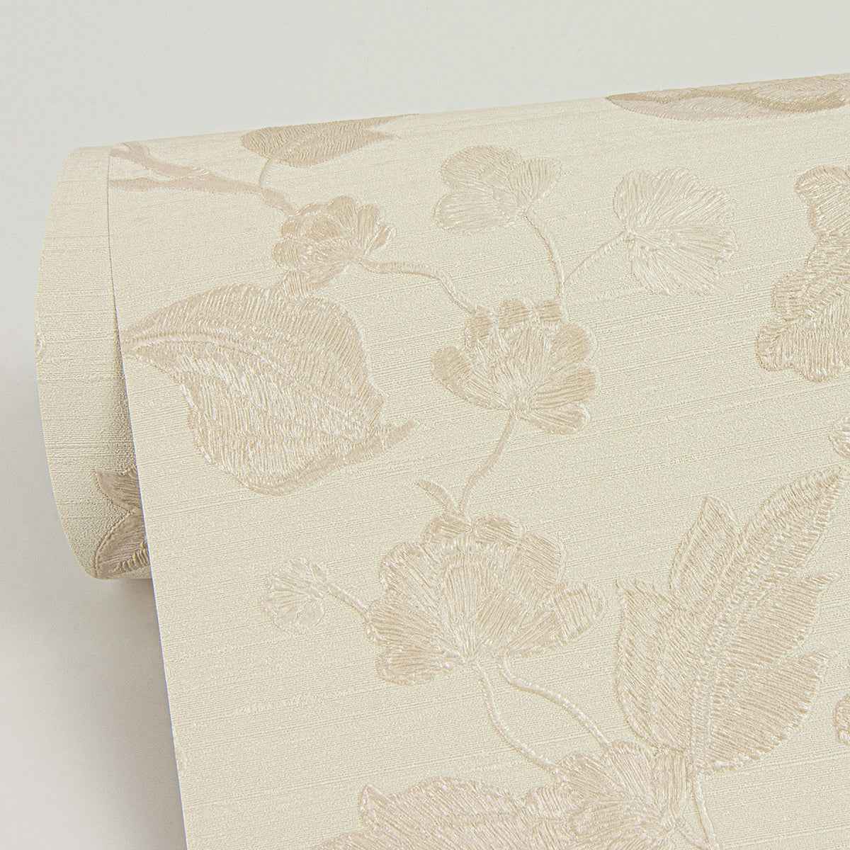 Vittoria Cream Floral Wallpaper - York Wallcoverings - 4058-24842 - York Wallcoverings Wallpaper