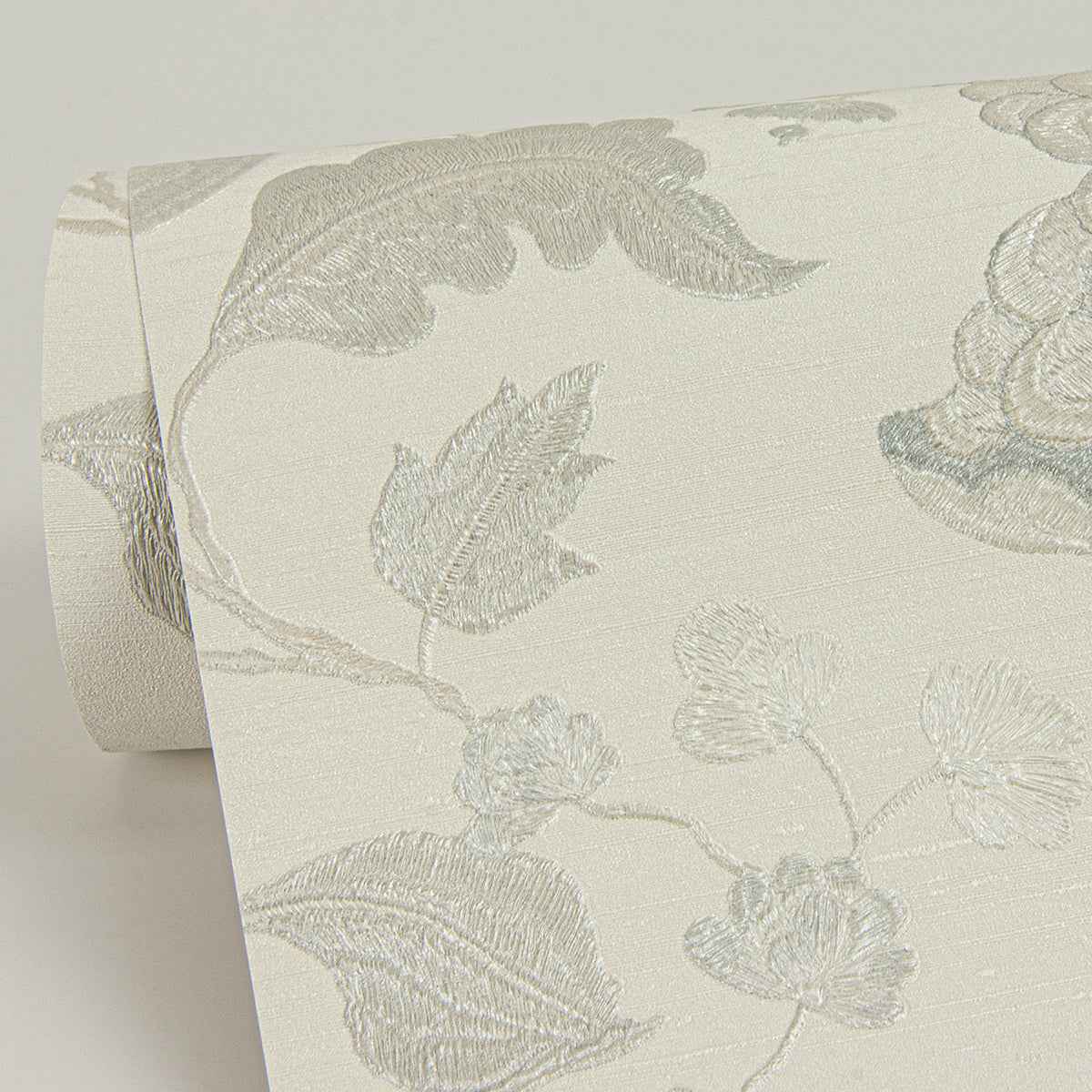 Vittoria White Floral Wallpaper - York Wallcoverings - 4058-24844 - York Wallcoverings Wallpaper