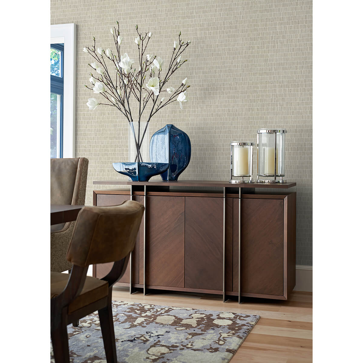 luz-taupe-faux-grasscloth-wallpaper-york-wallcoverings-2984-70007 - York Wallpaper Wallpaper