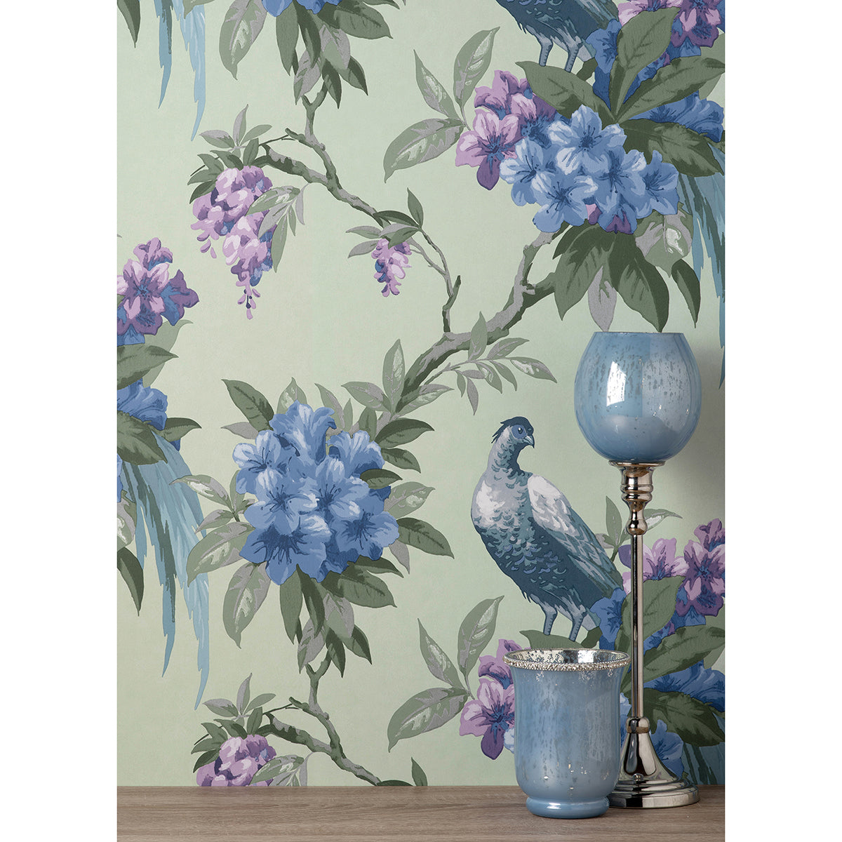 golden-sage-floral-wallpaper-york-wallcoverings-m1660 - York Wallcoverings Papel pintado