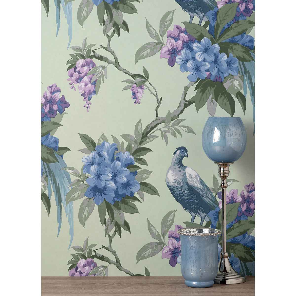 Golden Sage Floral Wallpaper - York Wallcoverings - M1660 - York Wallcoverings Wallpaper