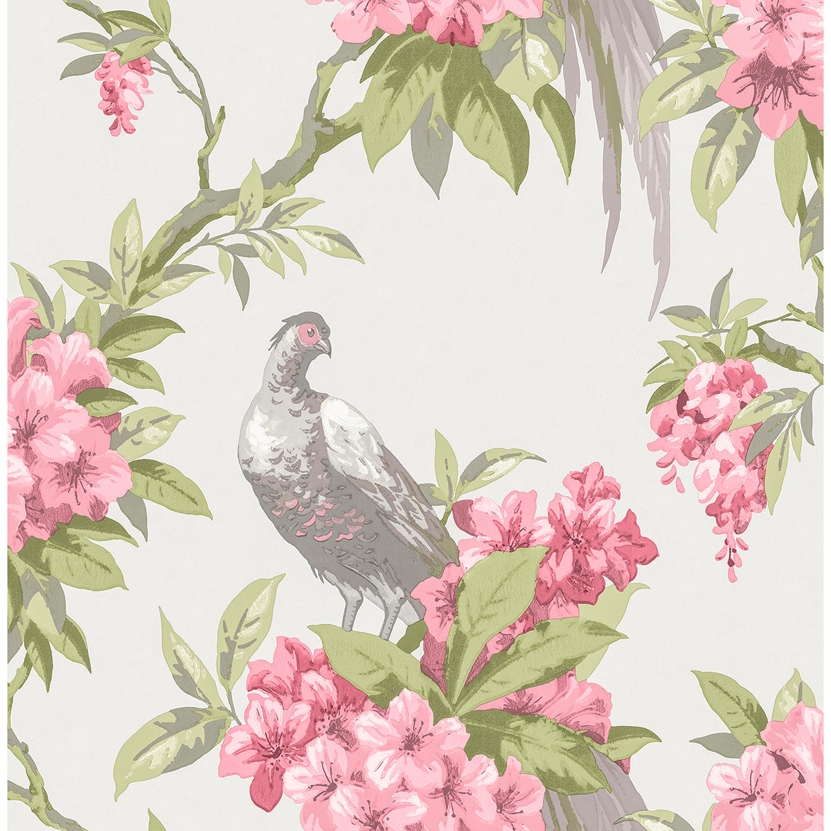 golden-pheasant-rose-floral-wallpaper-york-wallcoverings-m1664 - York Wallcoverings Wallpaper