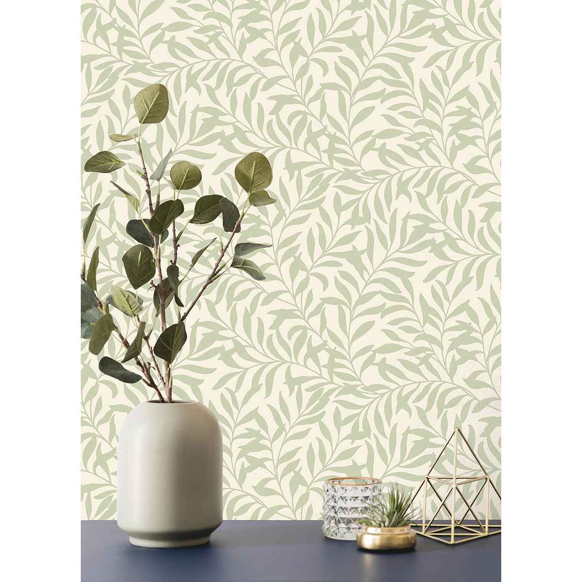 Salix Sage Leaf Wallpaper - York Wallcoverings - M1667 - York Wallcoverings Wallpaper