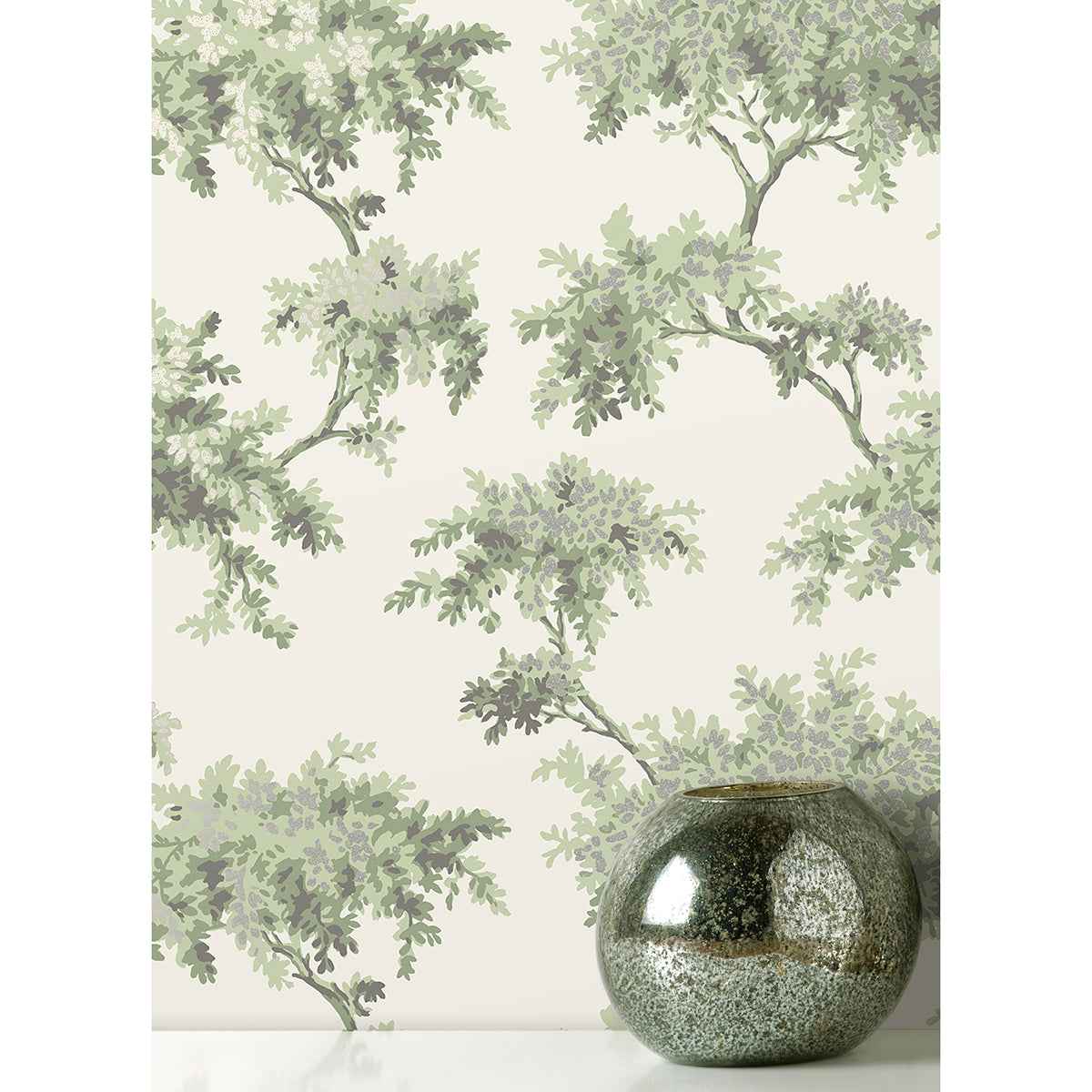 Ashdown Sage Tree Wallpaper - York Wallcoverings - M1674 - York Wallcoverings Wallpaper