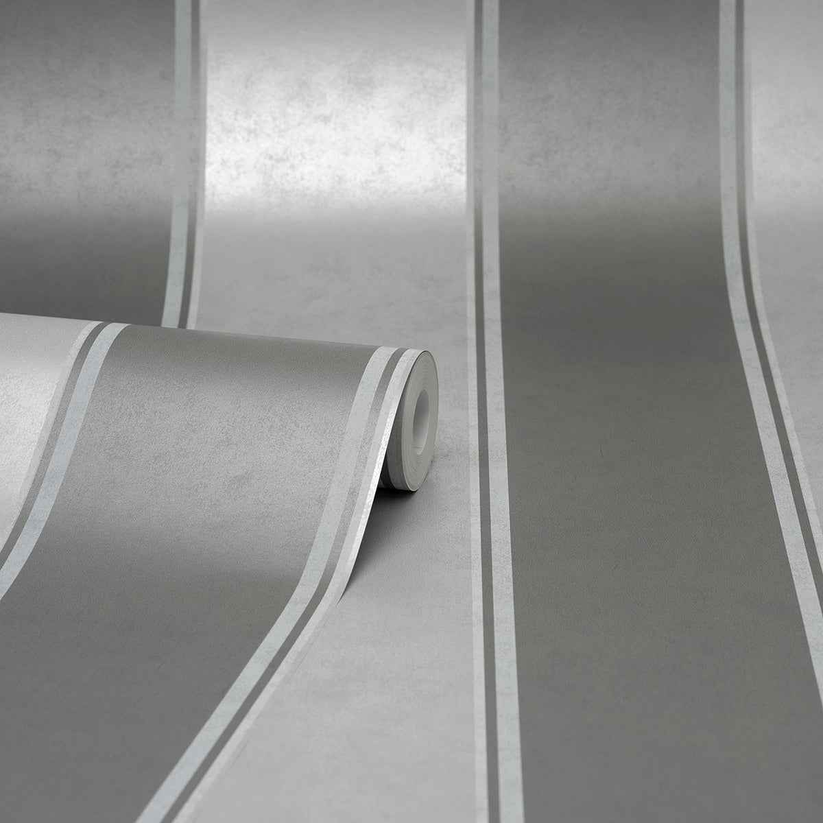 Rydia Grey Stripe Wallpaper - York Wallcoverings - M1709 - York Wallcoverings Wallpaper
