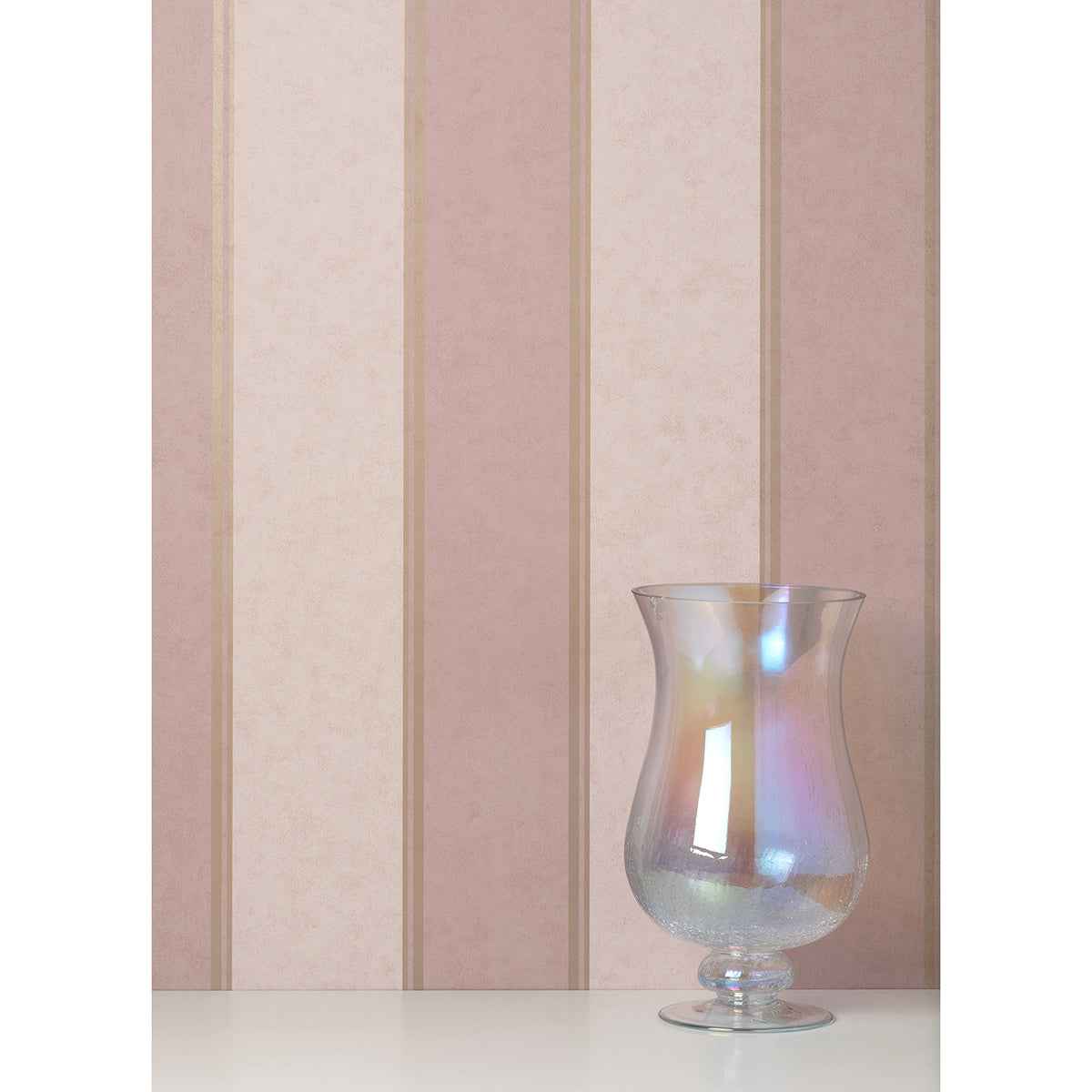 Rydia Pink Stripe Wallpaper - York Wallcoverings - M1710 - York Wallcoverings Wallpaper