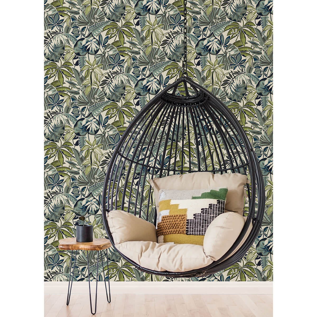 slate-feuilles-peel-and-stick-wallpaper-york-wallcoverings-cbs4514 - York Wallcoverings Wallpaper