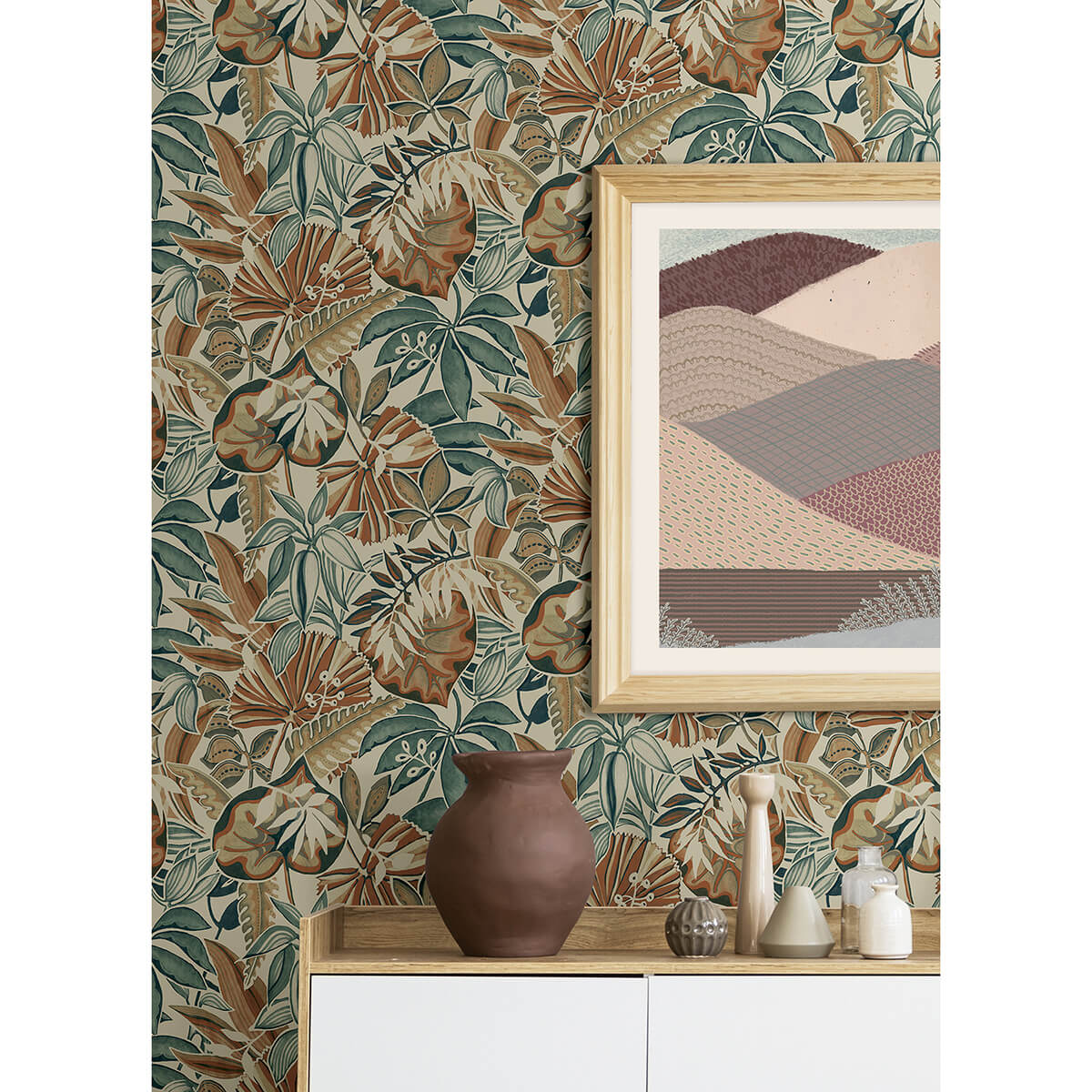 spice-feuilles-peel-and-stick-wallpaper-york-wallcoverings-cbs4516 - York Wallcoverings Wallpaper