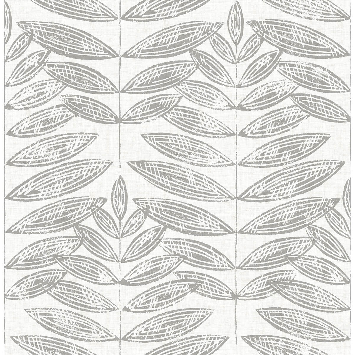 akira-grey-leaf-wallpaper-york-wallcoverings-2999-25101 - York Wallcoverings Wallpaper