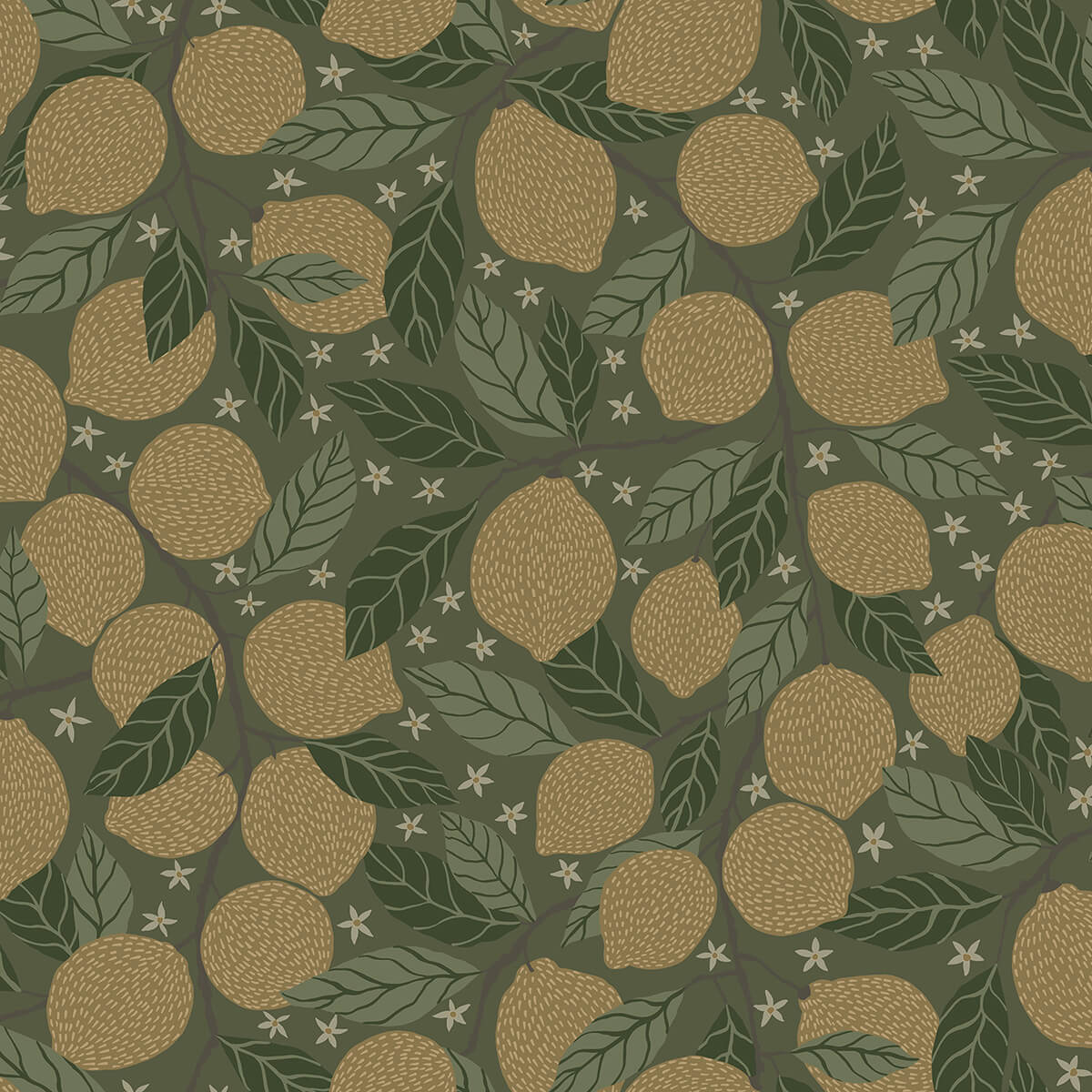 lemona-green-fruit-tree-wallpaper-york-wallcoverings-2999-44119 - York Wallcoverings Papel pintado