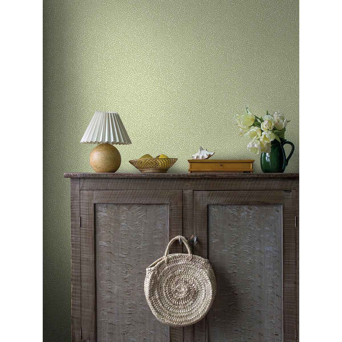 Anna Light Green Fern Trail Wallpaper - York Wallcoverings - 2999-55001 - York Wallcoverings Wallpaper