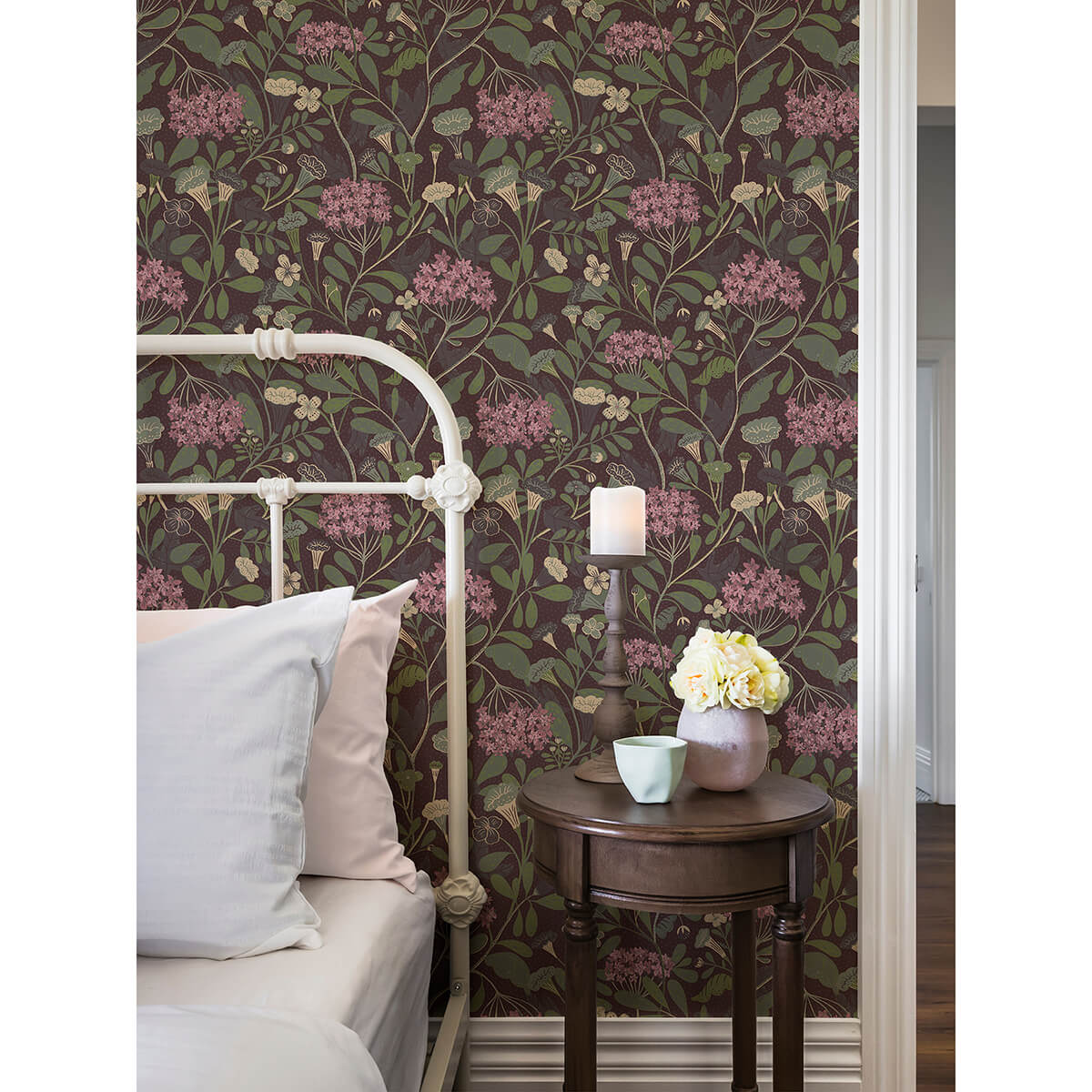 hybbe-purple-garden-wallpaper-york-wallcoverings-2999-55024 - York Wallpaper Wallpaper