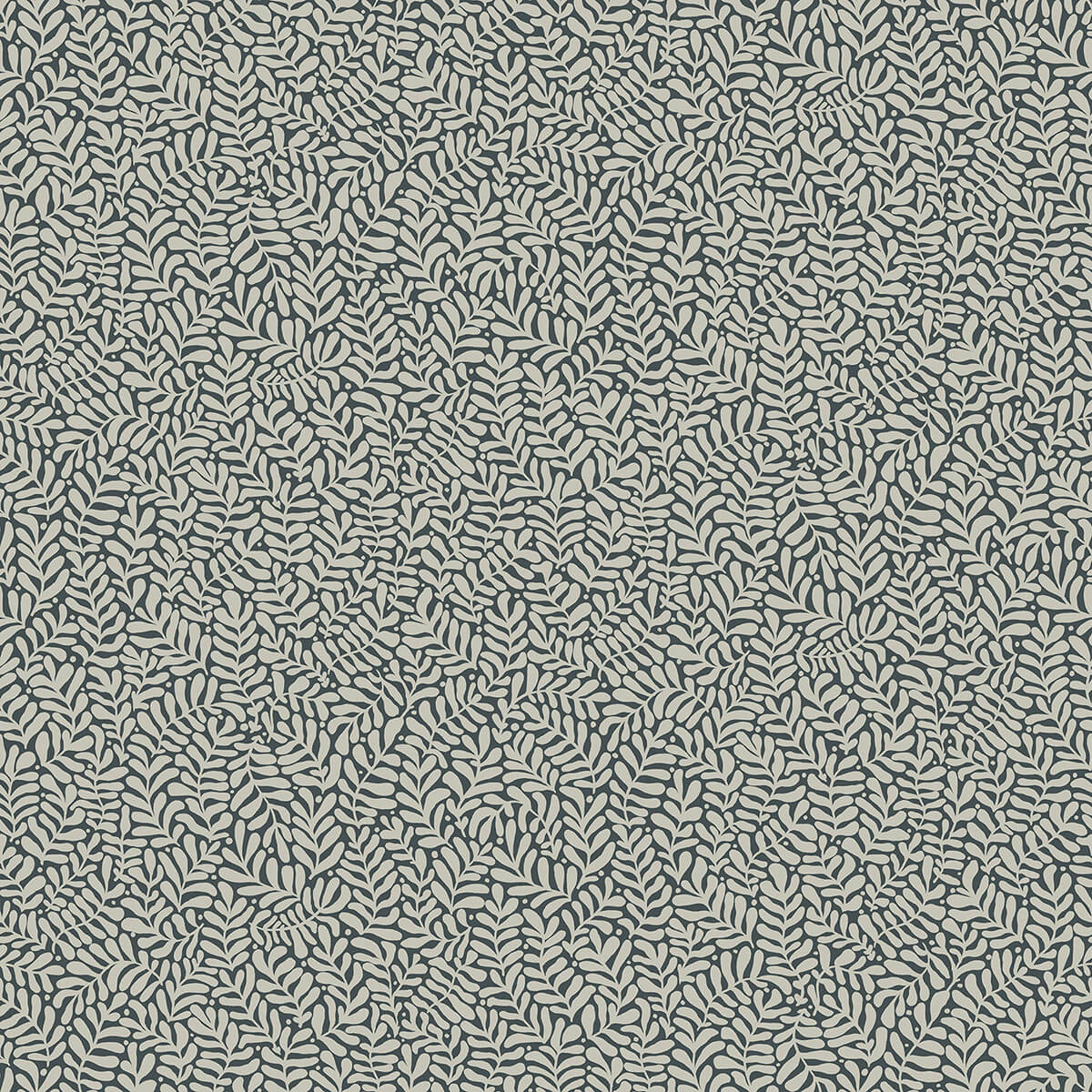 anna-dark-blue-fern-trail-wallpaper-york-wallcoverings-2999-55032 - York Wallcoverings Papel pintado
