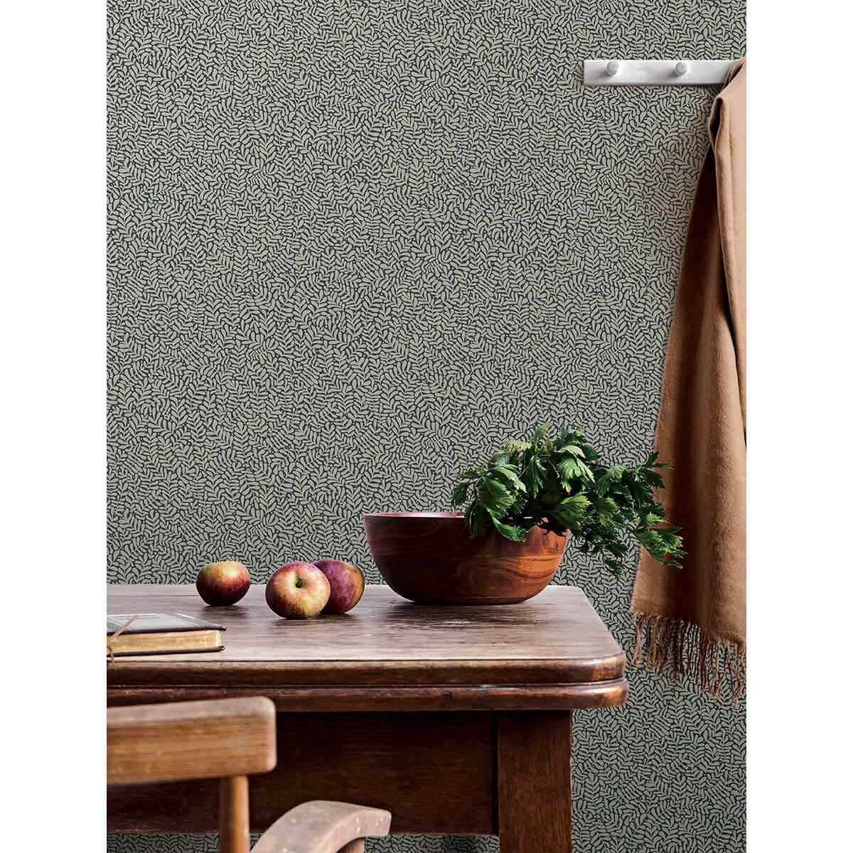 Anna Dark Blue Fern Trail Wallpaper - York Wallcoverings - 2999-55032 - York Wallcoverings Wallpaper