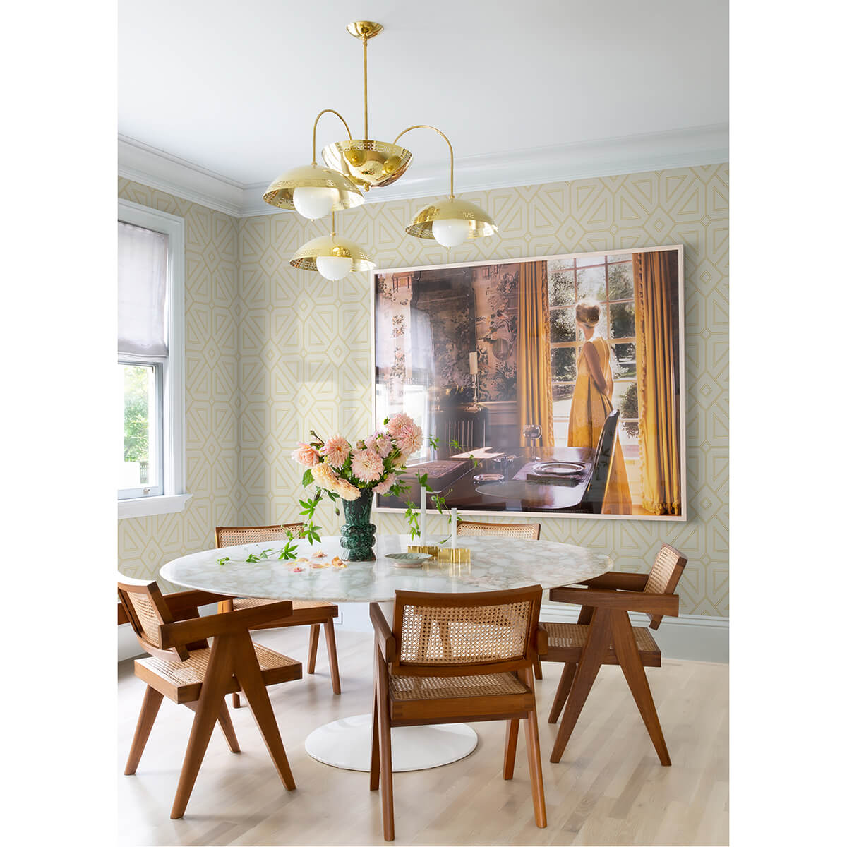 voltaire-gold-beaded-geometric-wallpaper-york-wallcoverings-2973-87370 - York Wallcoverings Wallpaper
